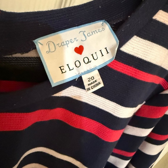 EUC Draper James For Eloquii Ottoman Stripe Dress - Picture 3 of 5